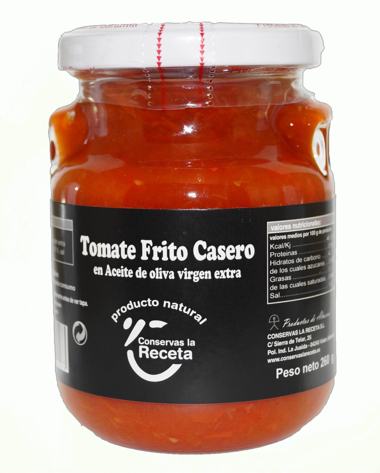 Tomate Frito Casero en Aove 260 Gramos - Conservas La Receta